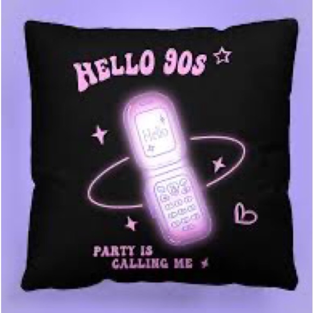 90s Graphic Cushion Cover with FILLER